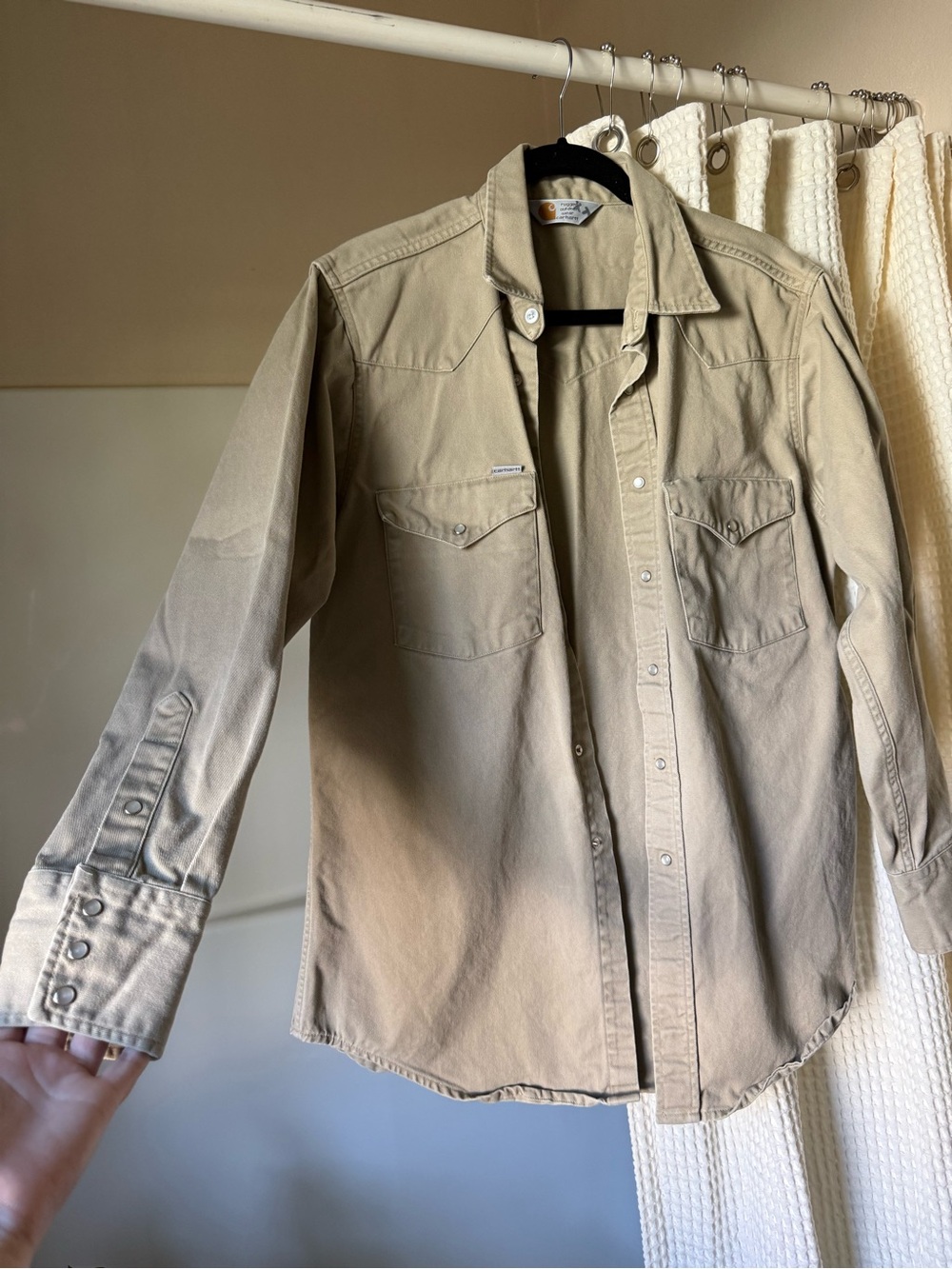 Carhartt Men's Khaki Lightweight Shirt Jacket